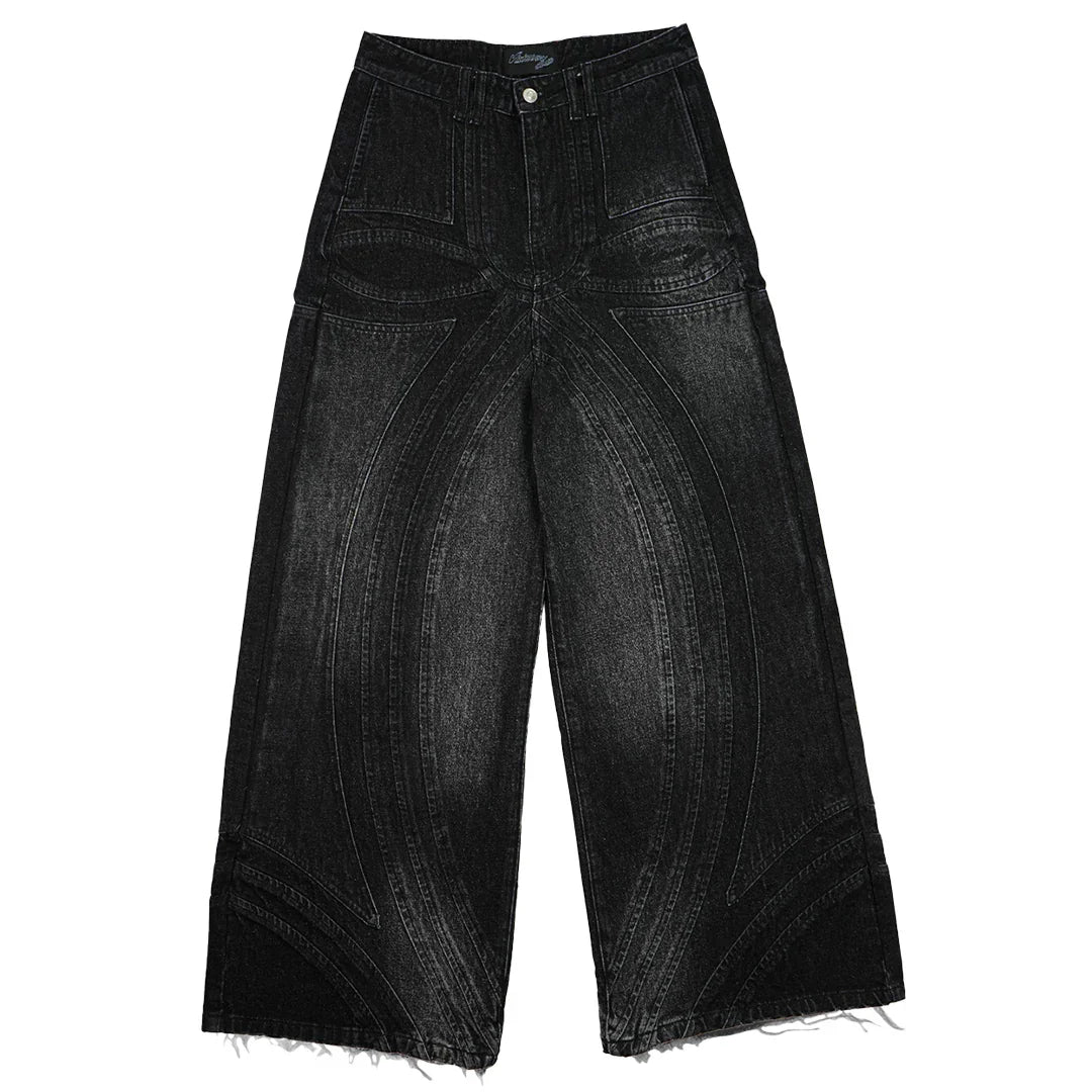 VZNARY "TWIST OF FATE" JEANS (BLACK)