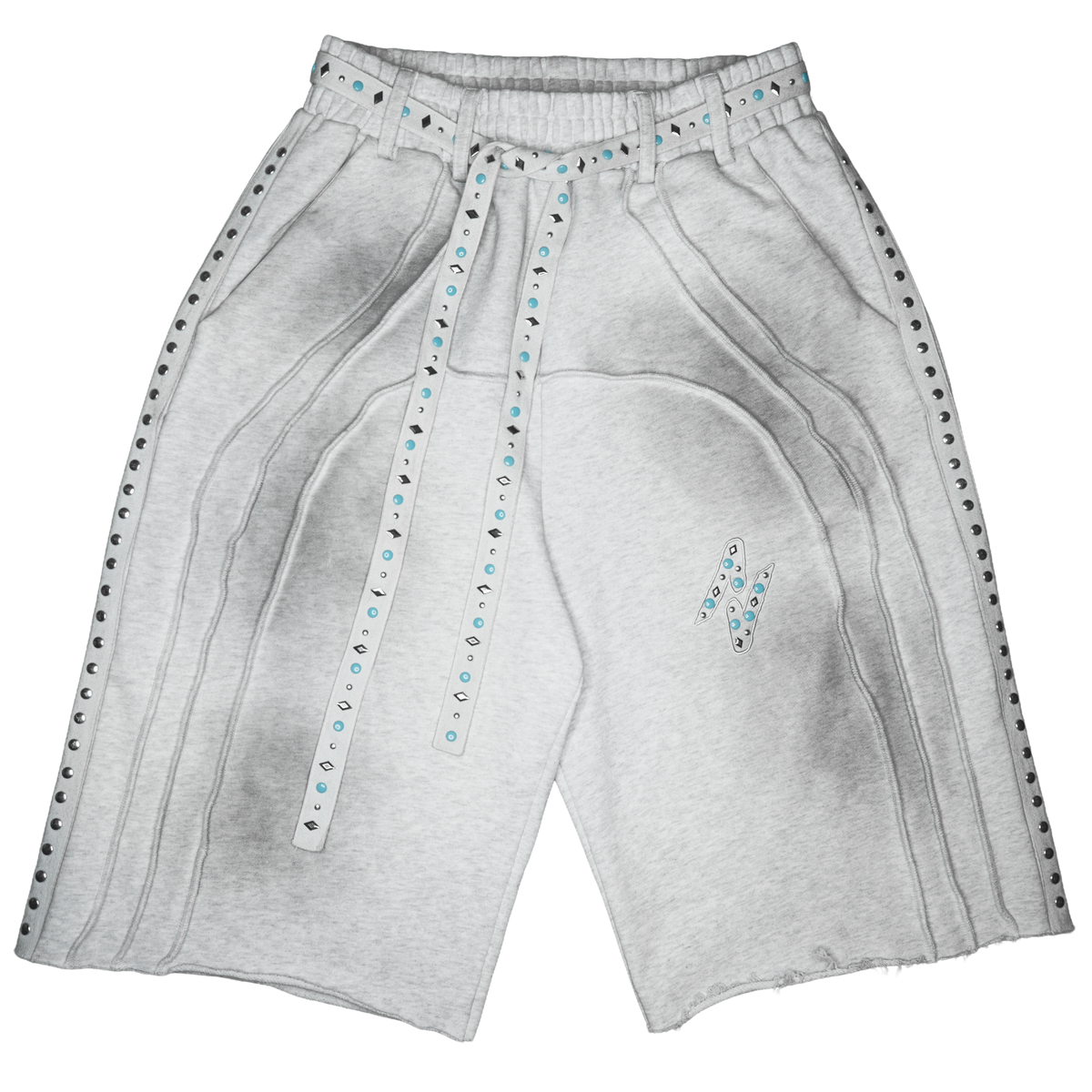 "INVERTED AURA" V2 SHORTS (MUDSTONE)