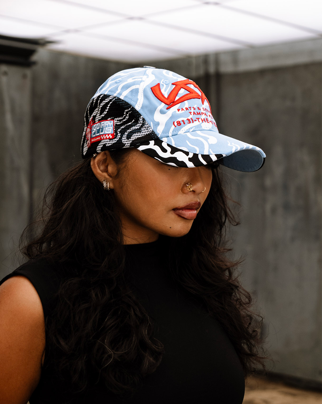 VISIONARY "GRIDRUNNER" HAT(LIGHT BLUE)