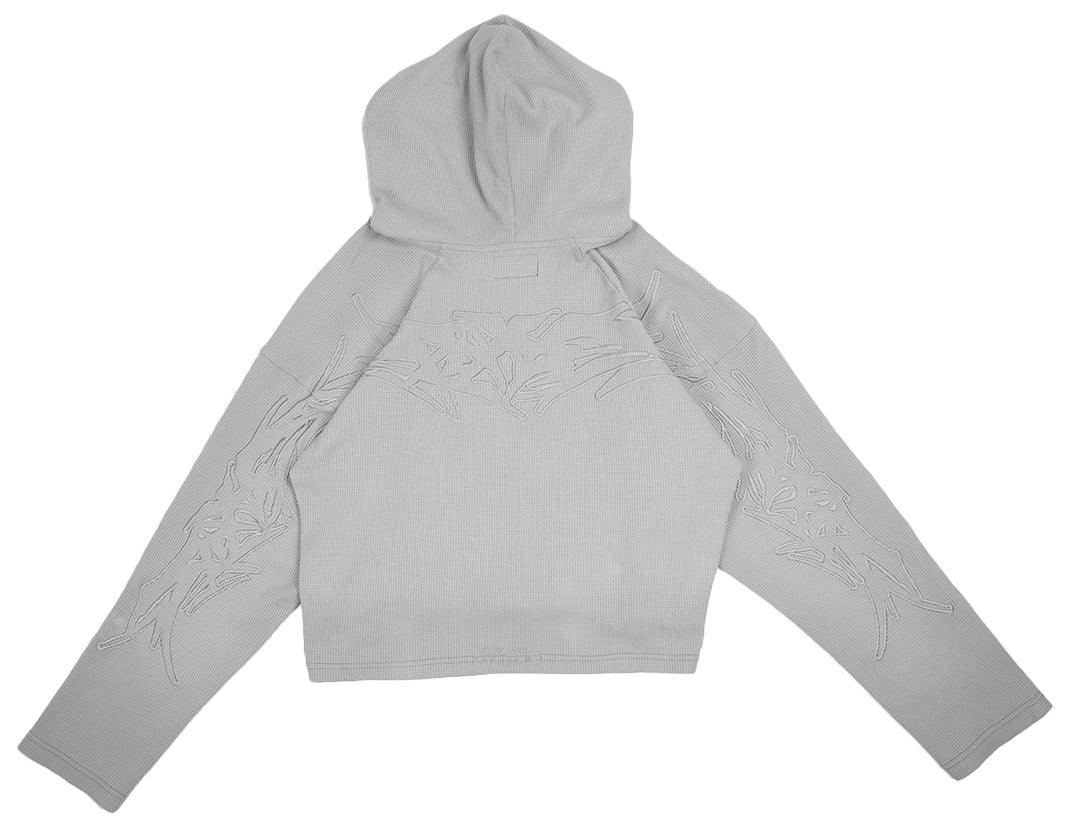 X-RAY THERMAL KNIT HOODIE V2 ( BONES GREY ) – Visionary Club