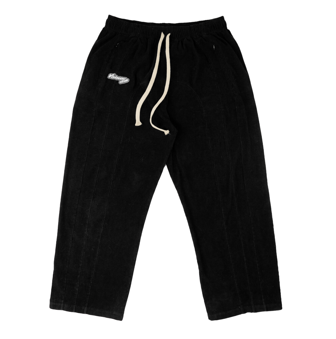 "RADIANT AURA" WIDE LEG SWEATS(OBSIDIAN)