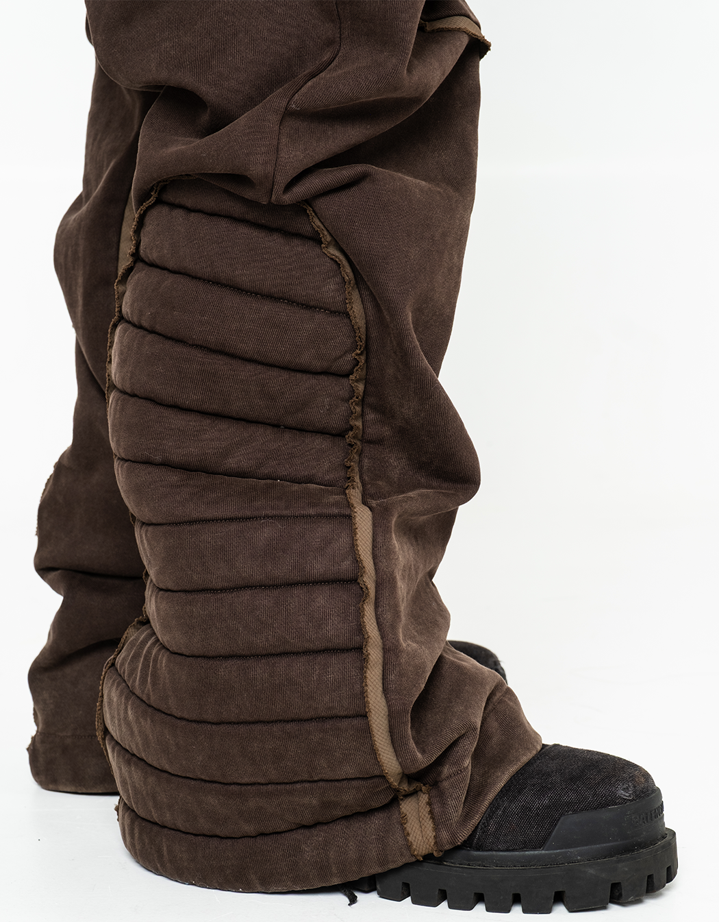 VISIONARY "GRIDRUNNER" PANEL MOTO SWEATS(BROWN)
