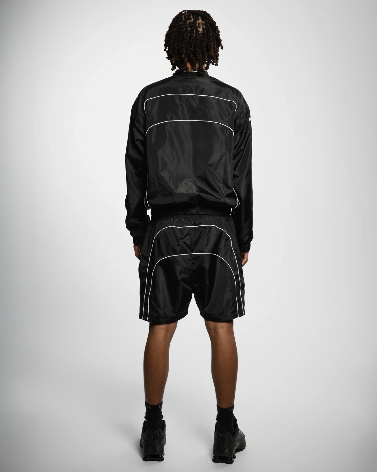 “RADIANT AURA” NYLON TRACK JACKET (NIGHT PULSE)