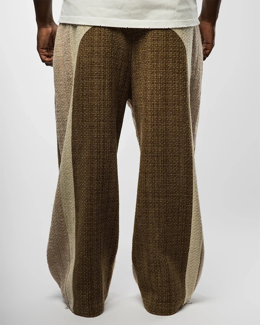 "RADIANT AURA" V2 WIDE LEG SWEATS (GINGER BREAD)