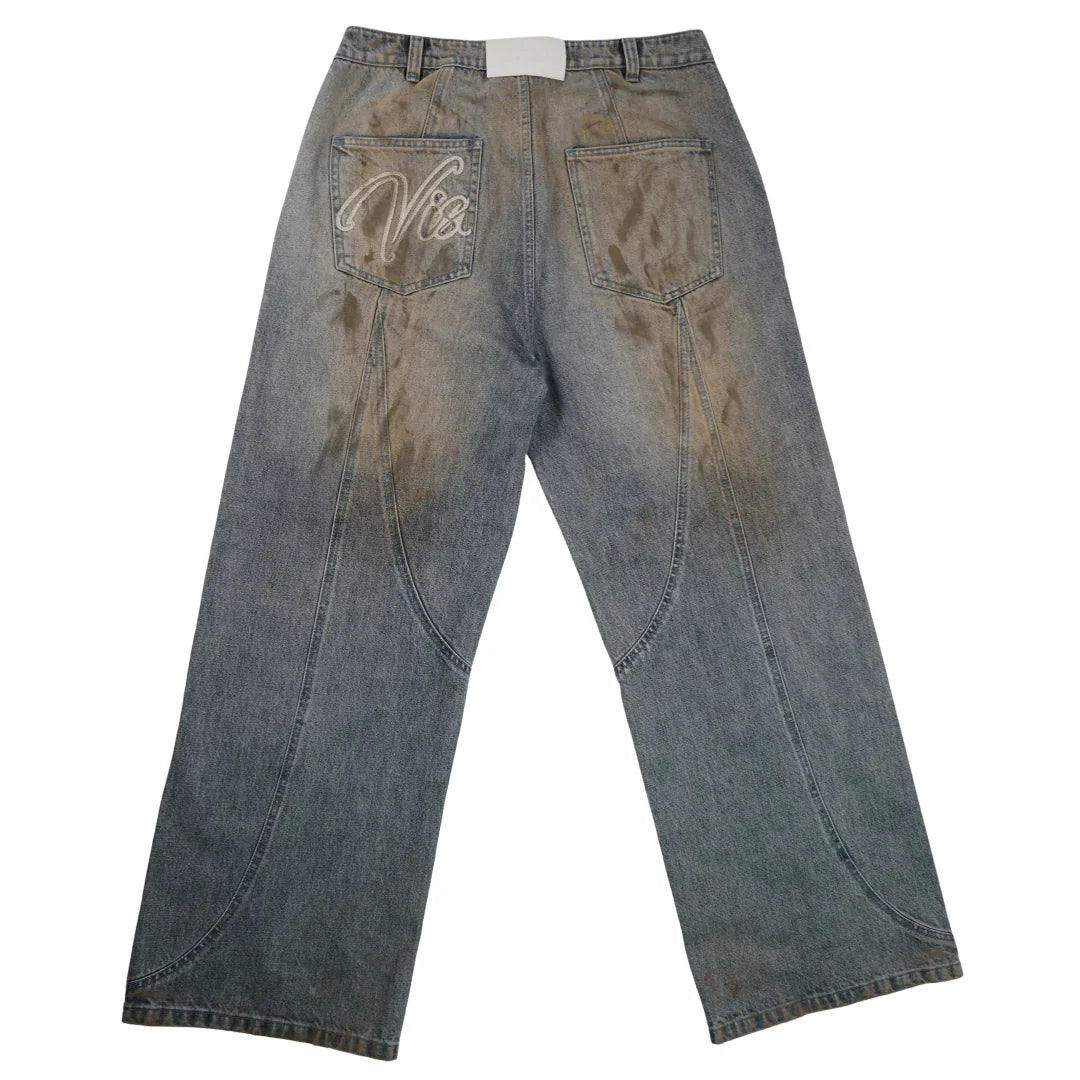 VISIONARY "MUDDY WASH" BAGGY JEANS