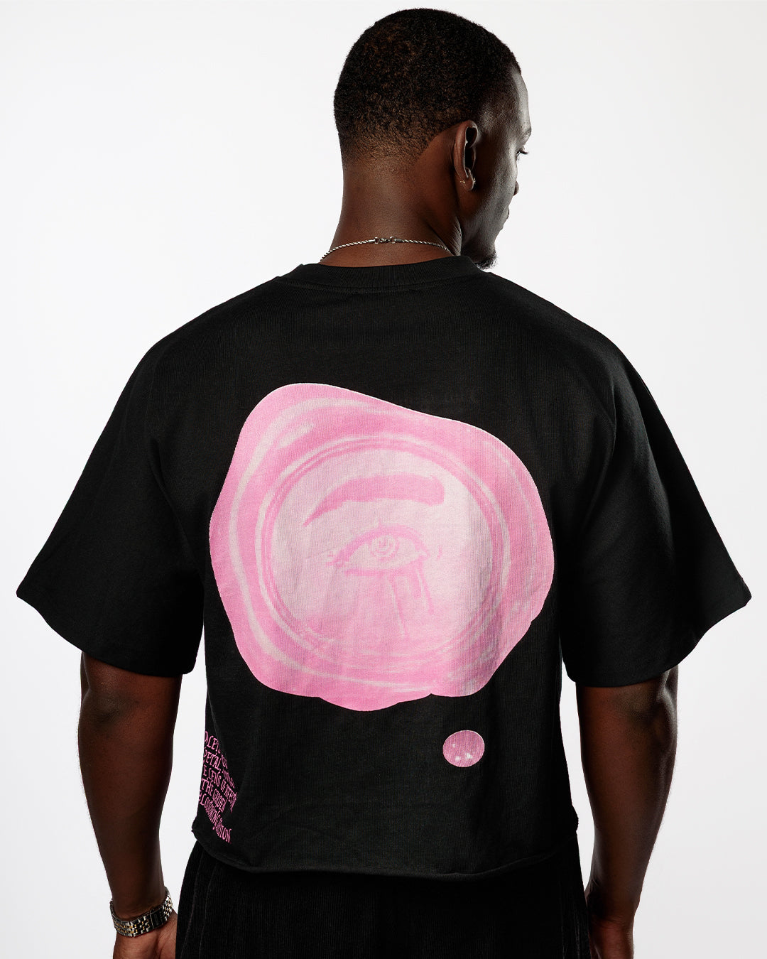 "LETTER TO YOUR HEART" BOXY TEE (BLACK)