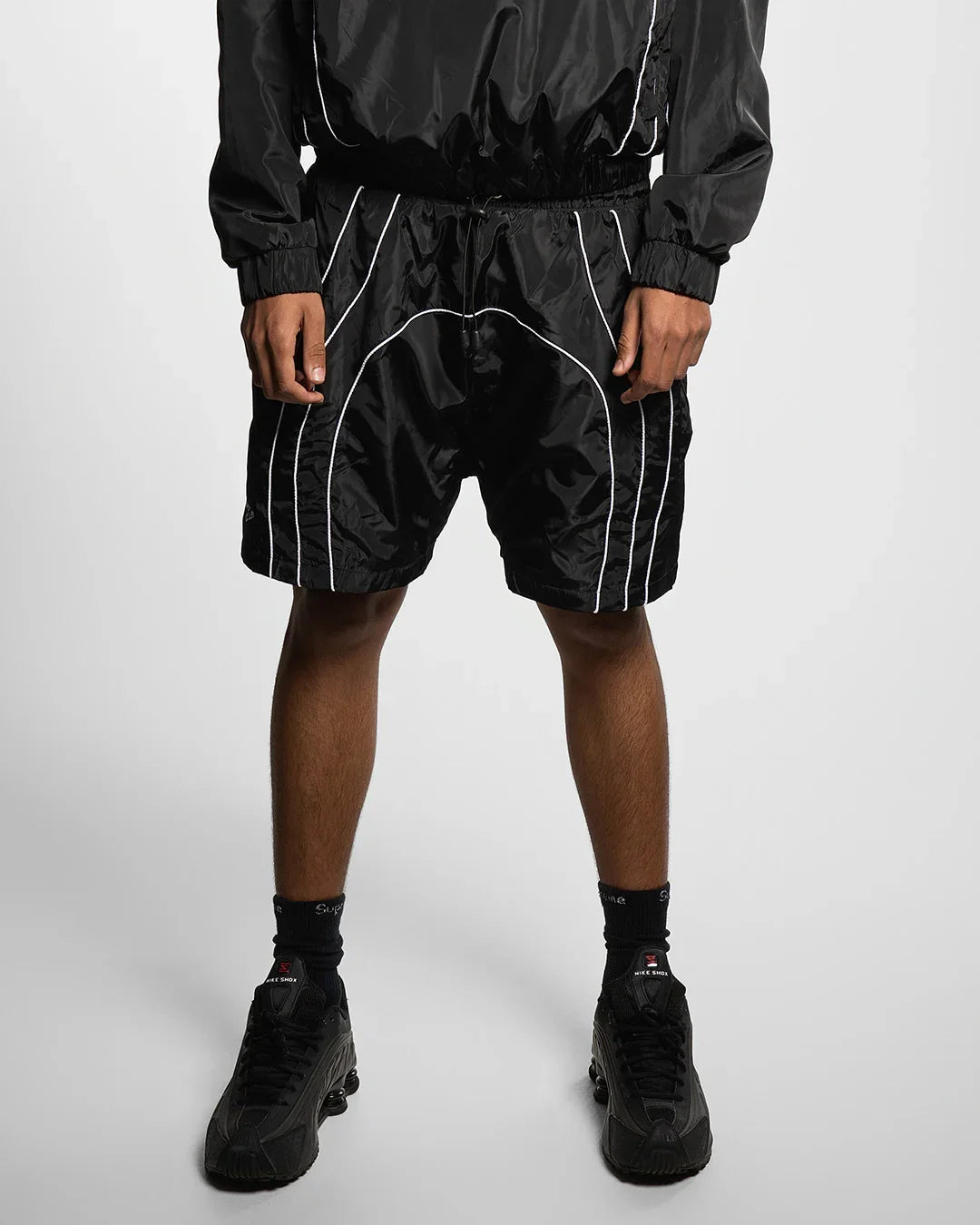 RADIANT AURA” NYLON SHORTS (NIGHT PULSE) – Visionary Club