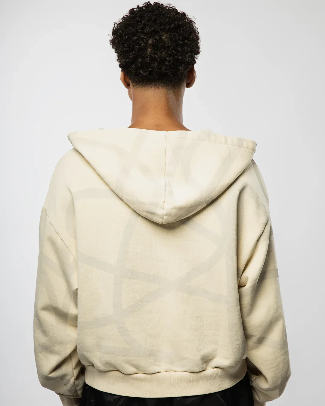 VISIONARY "TWISTED CHAOS" DISTRESSED HOODIE (OAT MILK)