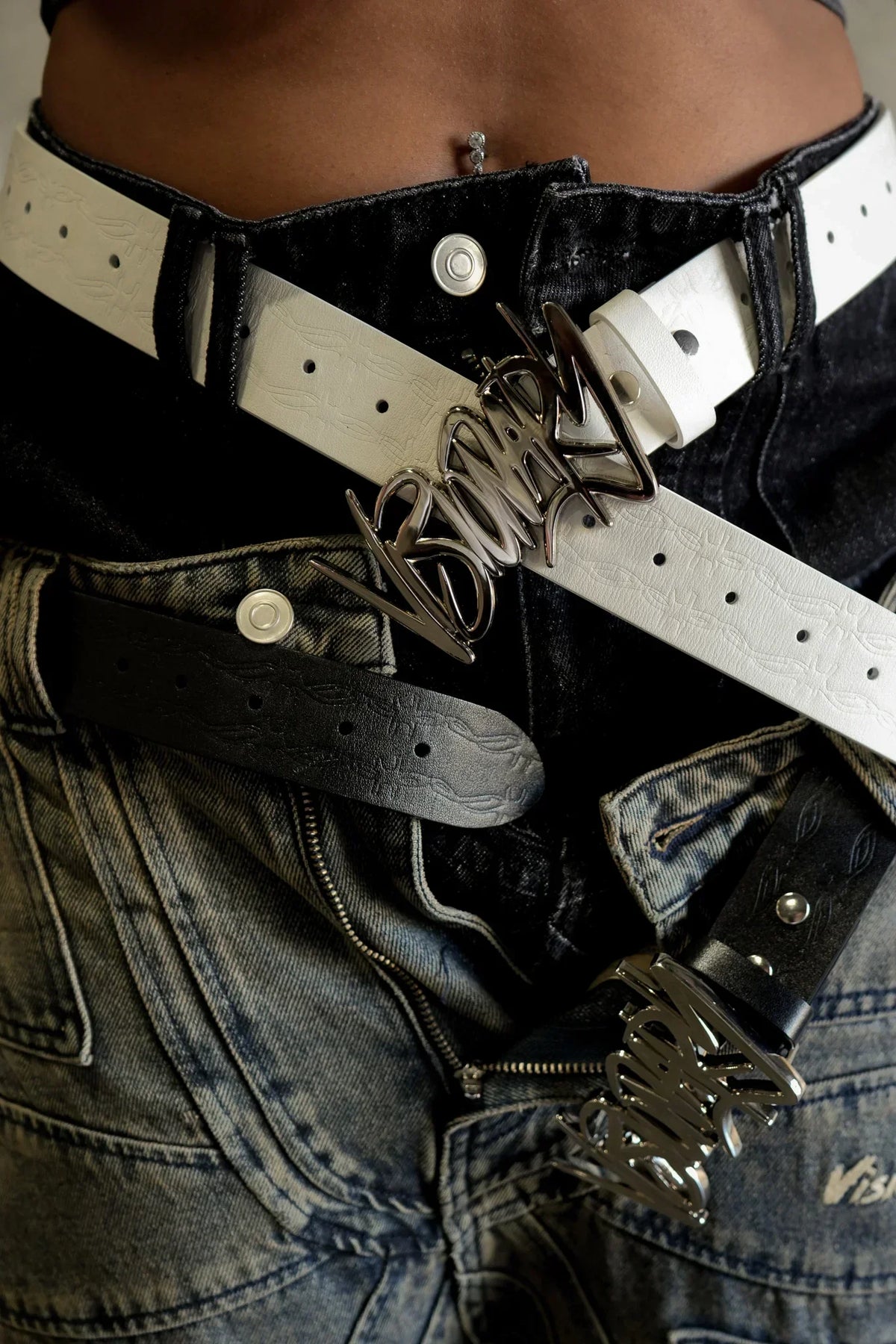 VISIONARY “BARBWIRE ” BELTS (SILVER)