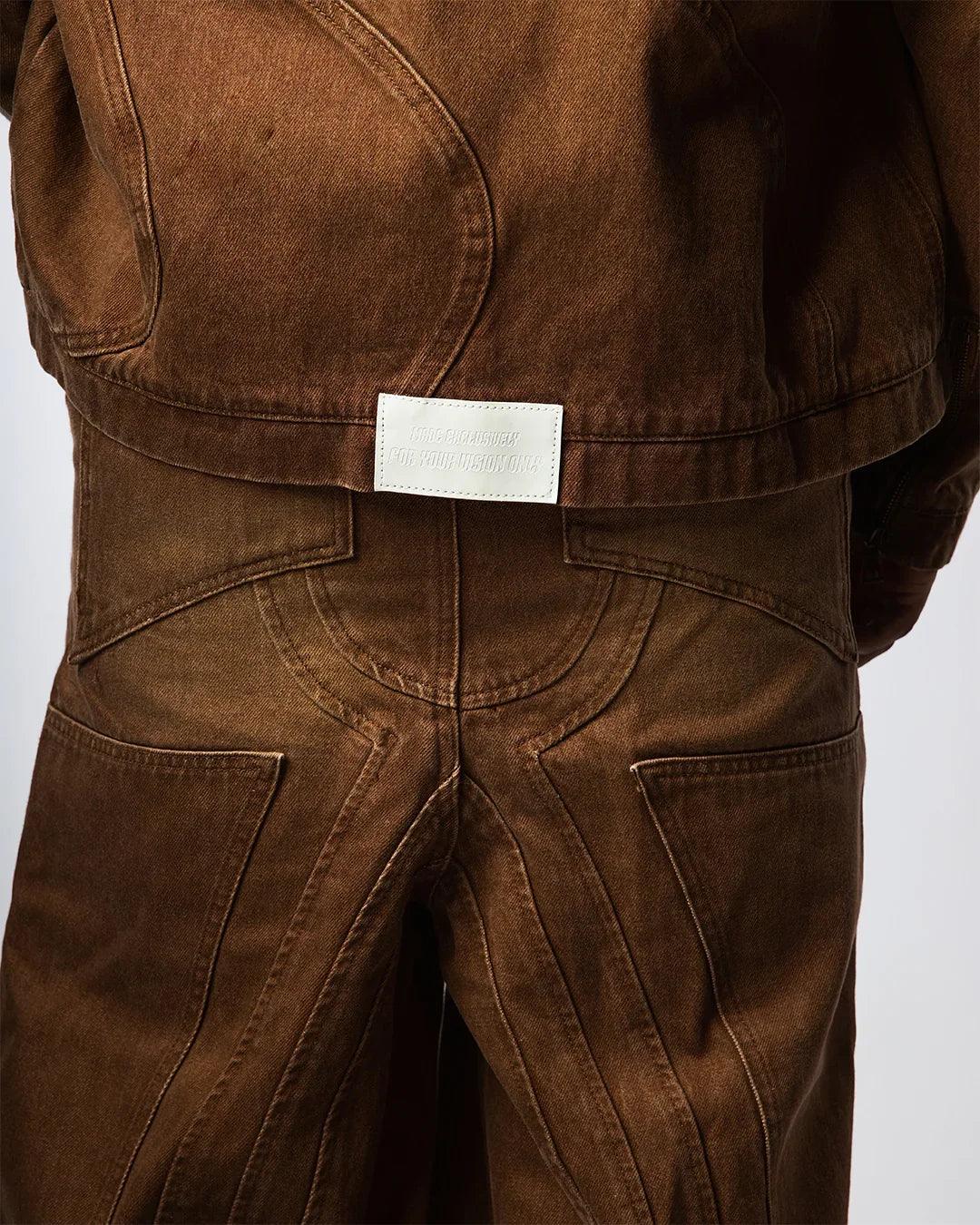 "TWIST OF FATE" WORK JACKET ( BROWN )