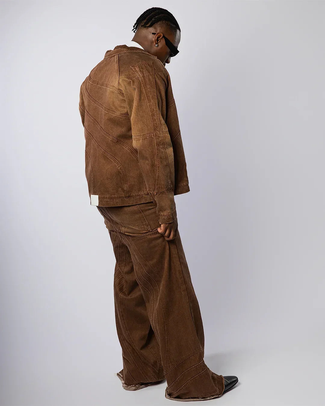 "TWIST OF FATE" WORK JACKET ( BROWN )