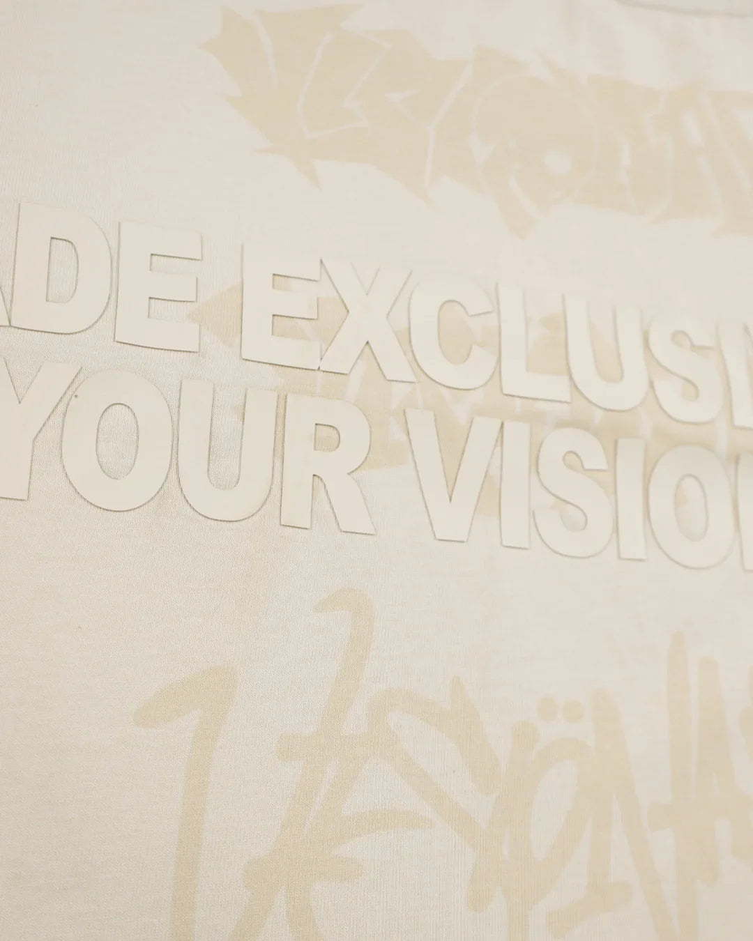 VISIONARY STATEMENT BOXY TEE ( TAN )