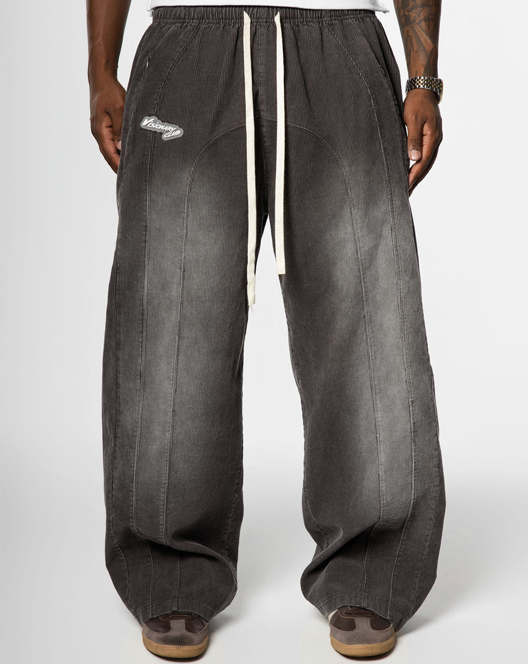 "RADIANT AURA" WIDE LEG SWEATS(ASH)