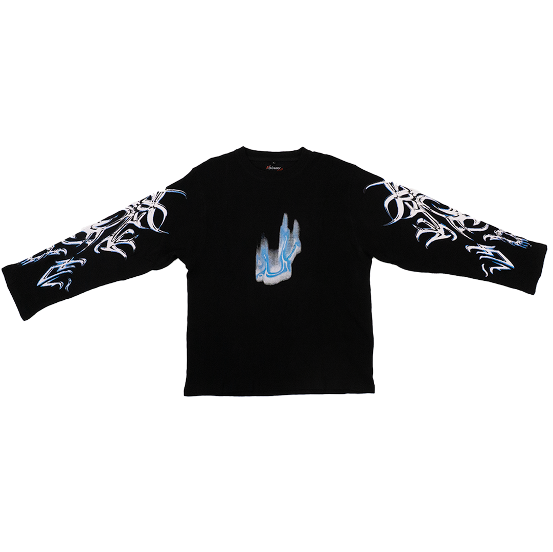 VZNARY THERMAL KNIT LONG SLEEVE (BLACK)
