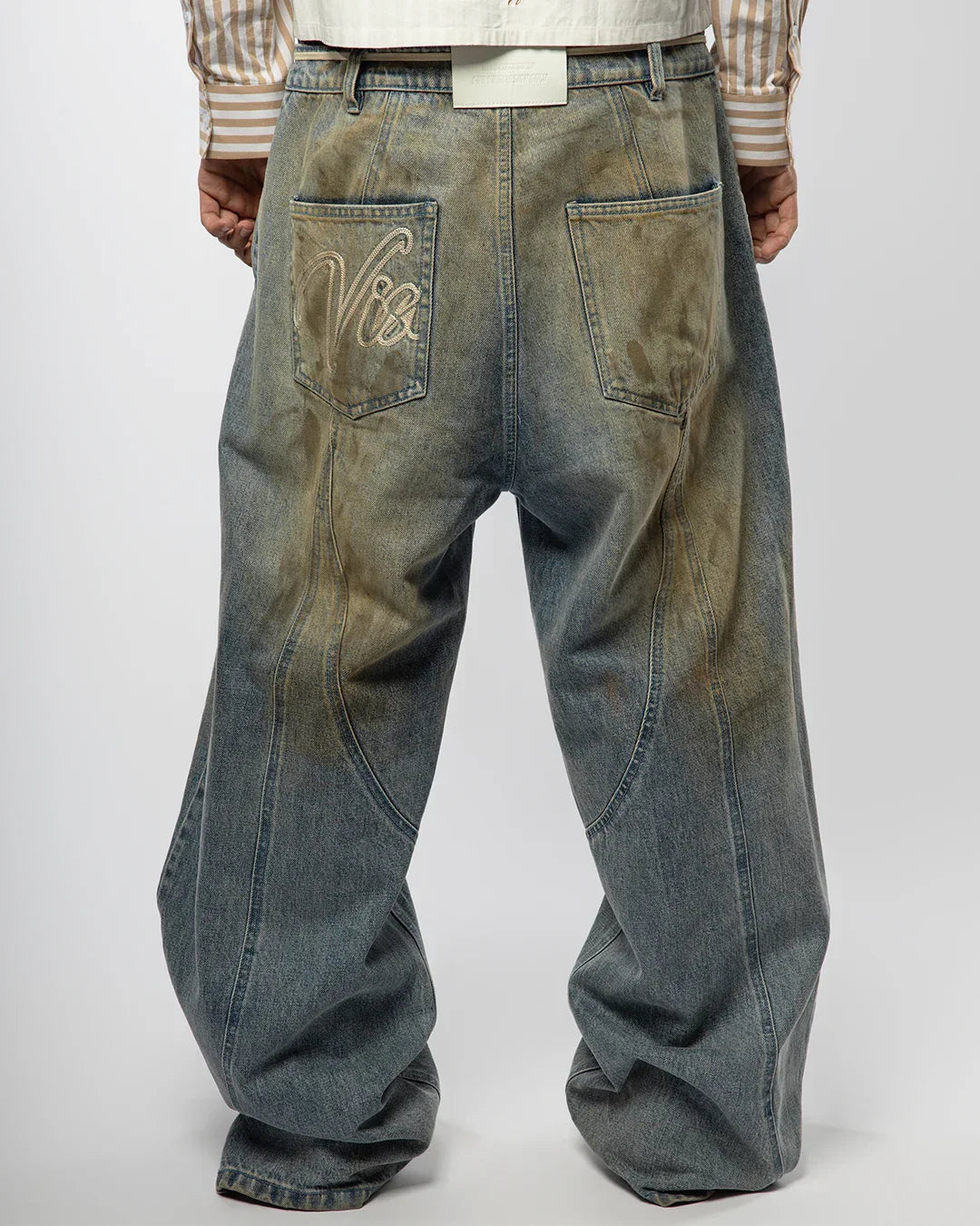 VISIONARY "MUDDY WASH" BAGGY JEANS