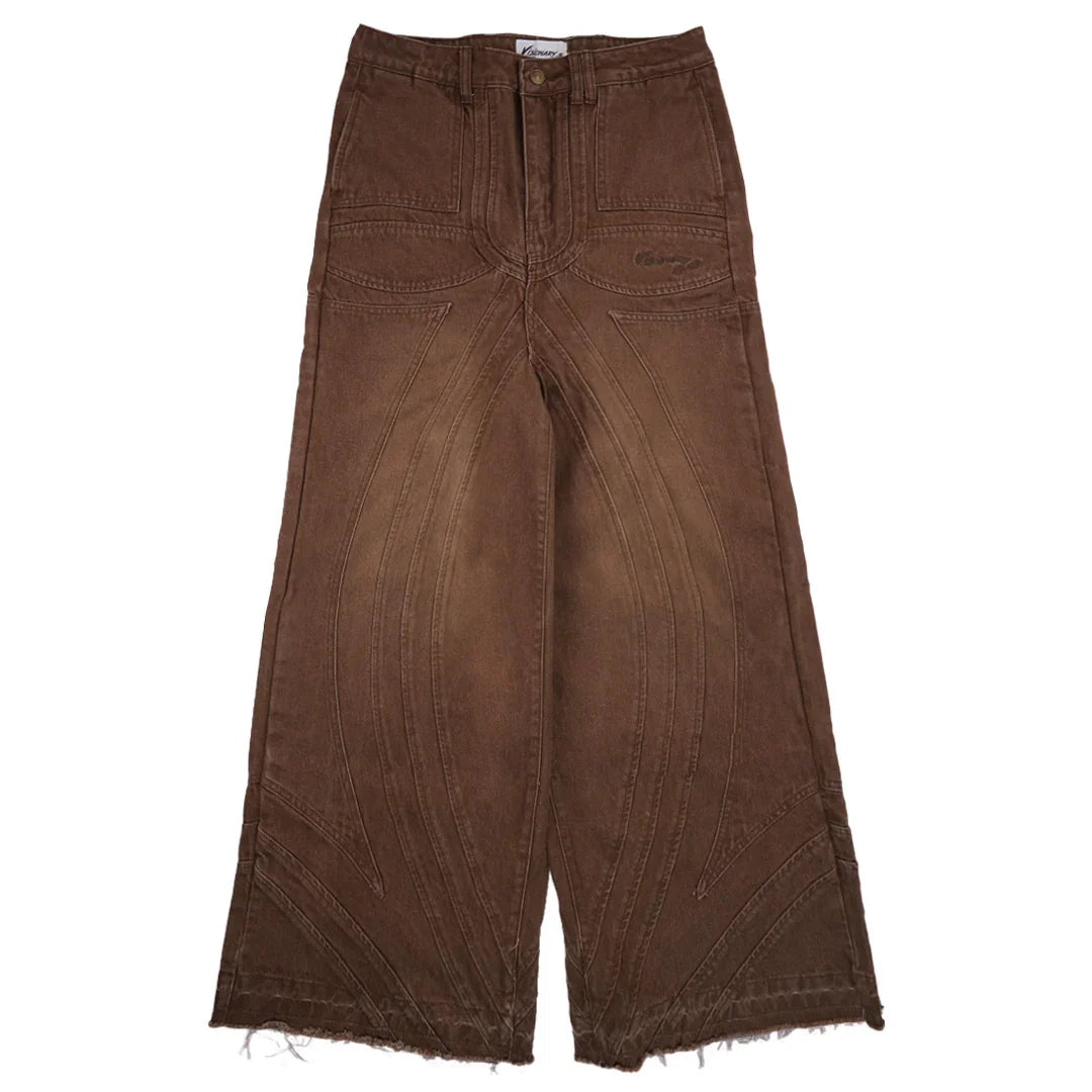 VZNARY "TWIST OF FATE" JEANS ( BROWN )