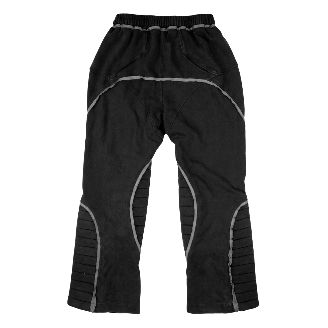 VISIONARY"GRIDRUNNER"PANEL MOTO SWEATS(BLACK)