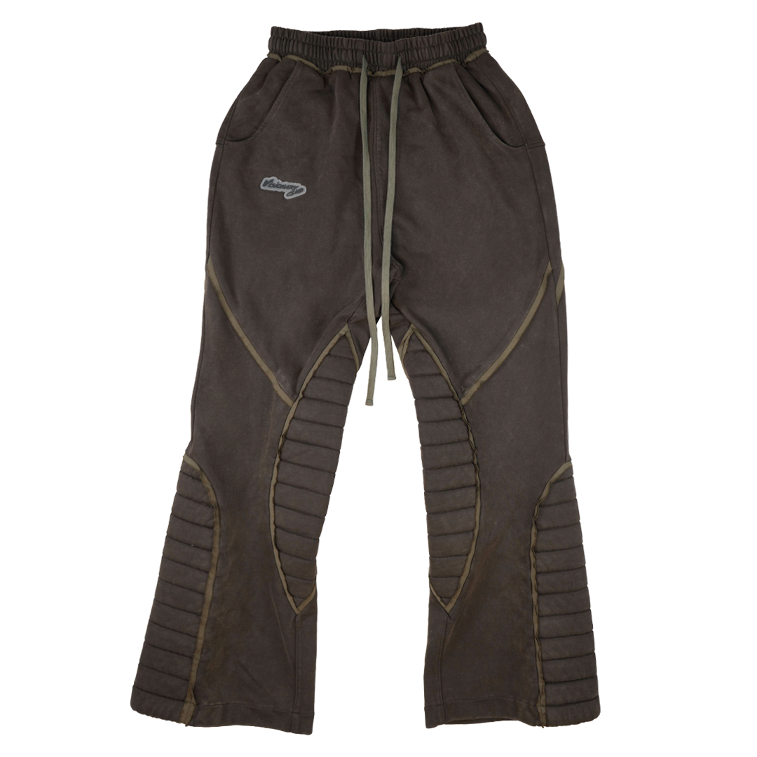 VISIONARY "GRIDRUNNER" PANEL MOTO SWEATS(BROWN)