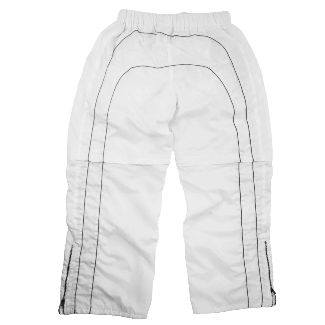 “RADIANT AURA” NYLON CONVERTIABLE PANTS (WHITE)