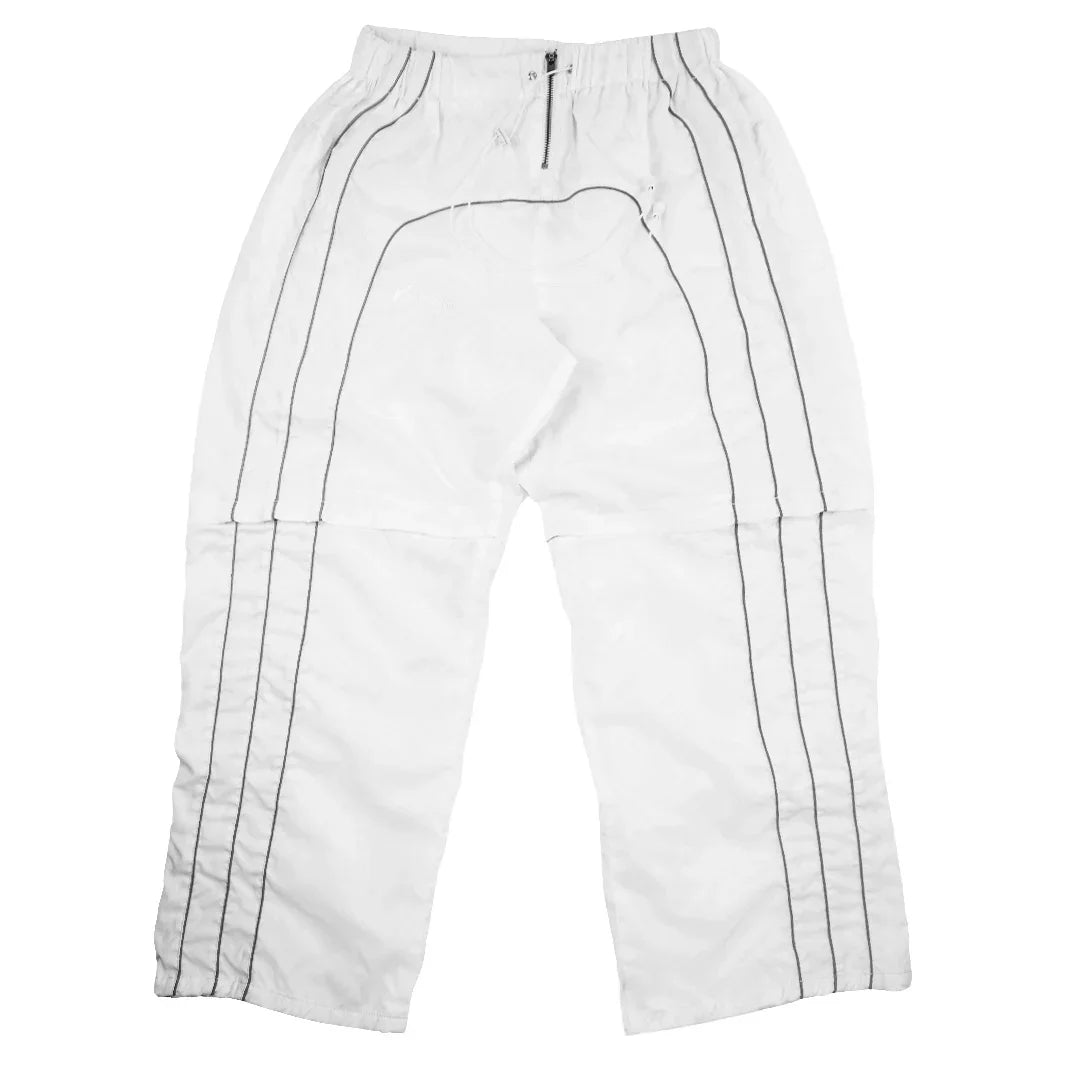 “RADIANT AURA” NYLON CONVERTIABLE PANTS (WHITE)