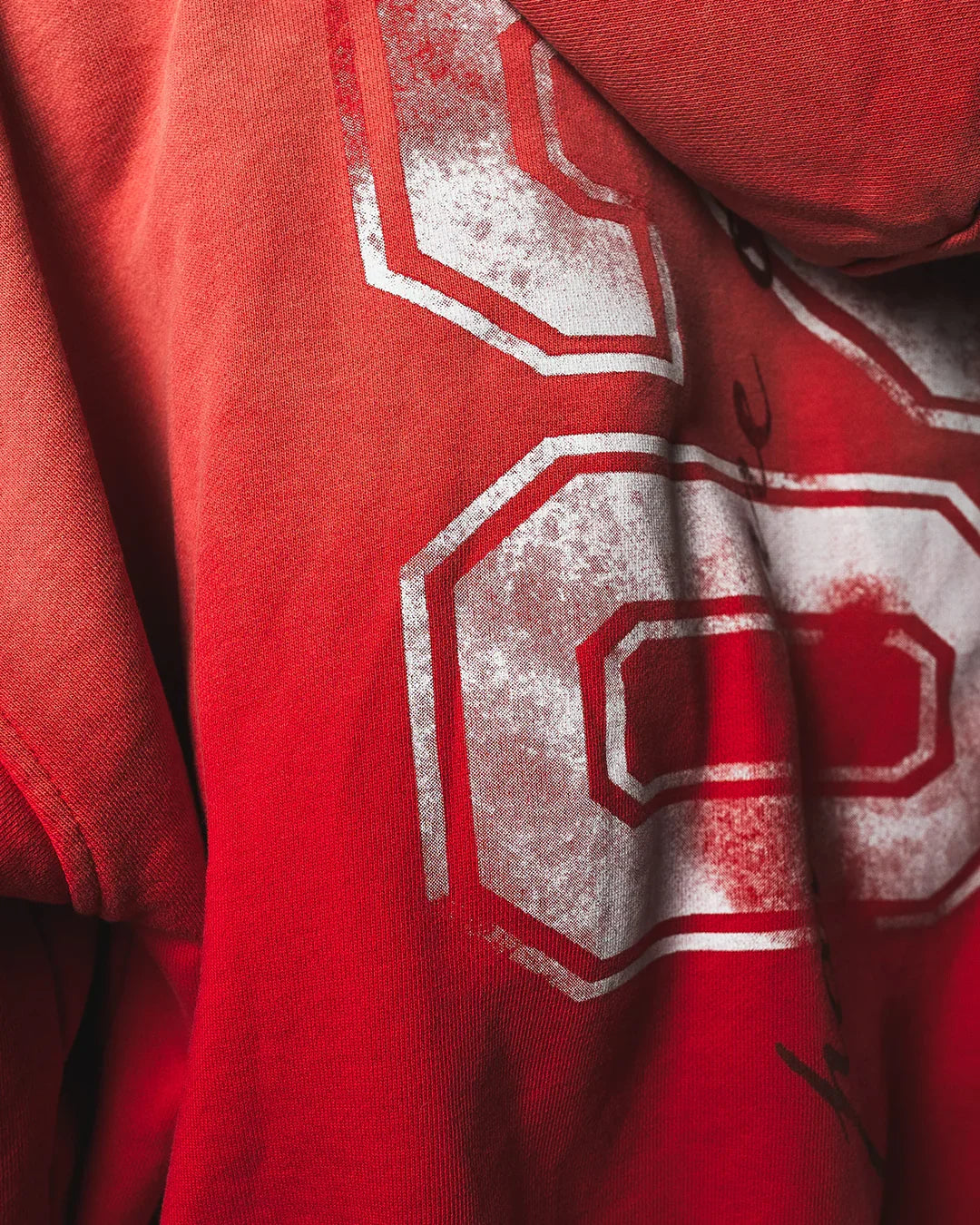 "RED RUSH" BOXY OVERSIZED ZIP UP JACKET