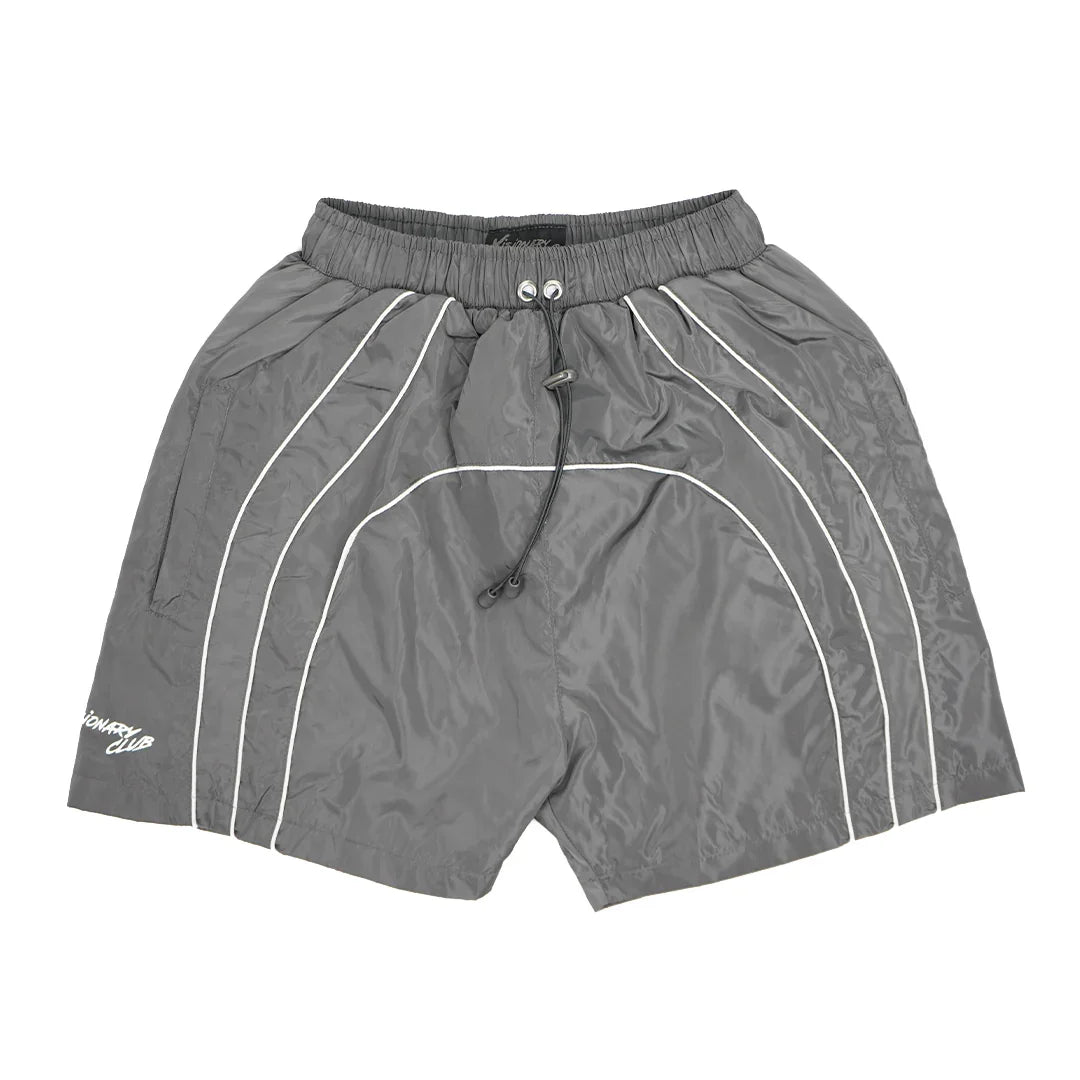 “RADIANT AURA” NYLON SHORTS (SHADOW GREY)