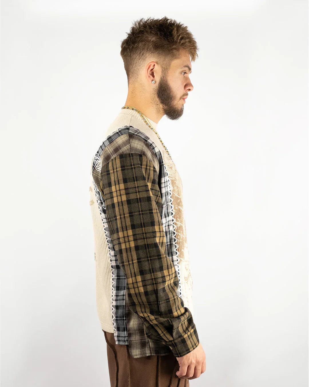 "HARVEST PATCHWORK" KNITTED FLANNEL