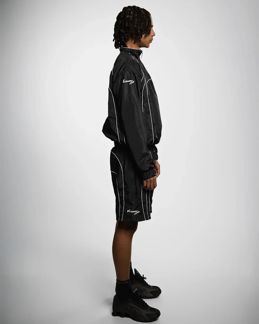 RADIANT AURA” NYLON TRACK JACKET (NIGHT PULSE) – Visionary Club