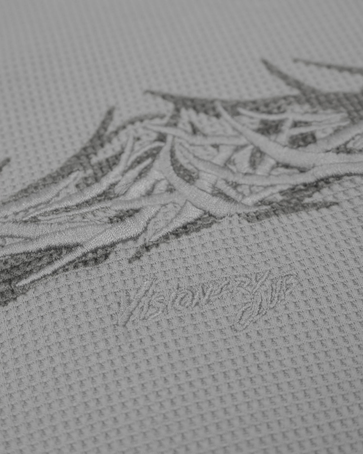 X-RAY THERMAL KNIT HOODIE V2 ( BONES GREY )