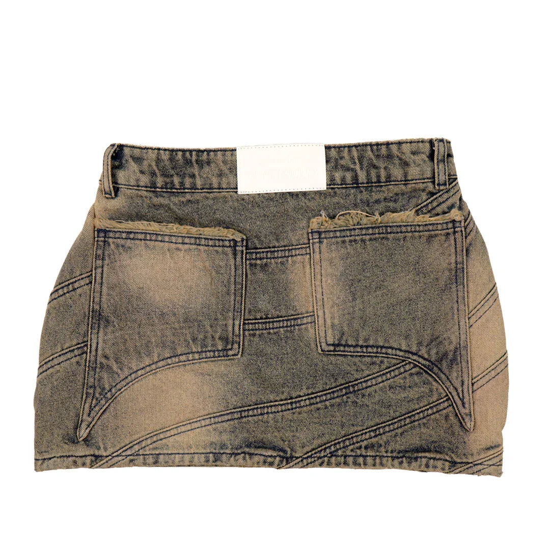 VZNARY "TWIST OF FATE" MINI SKIRT