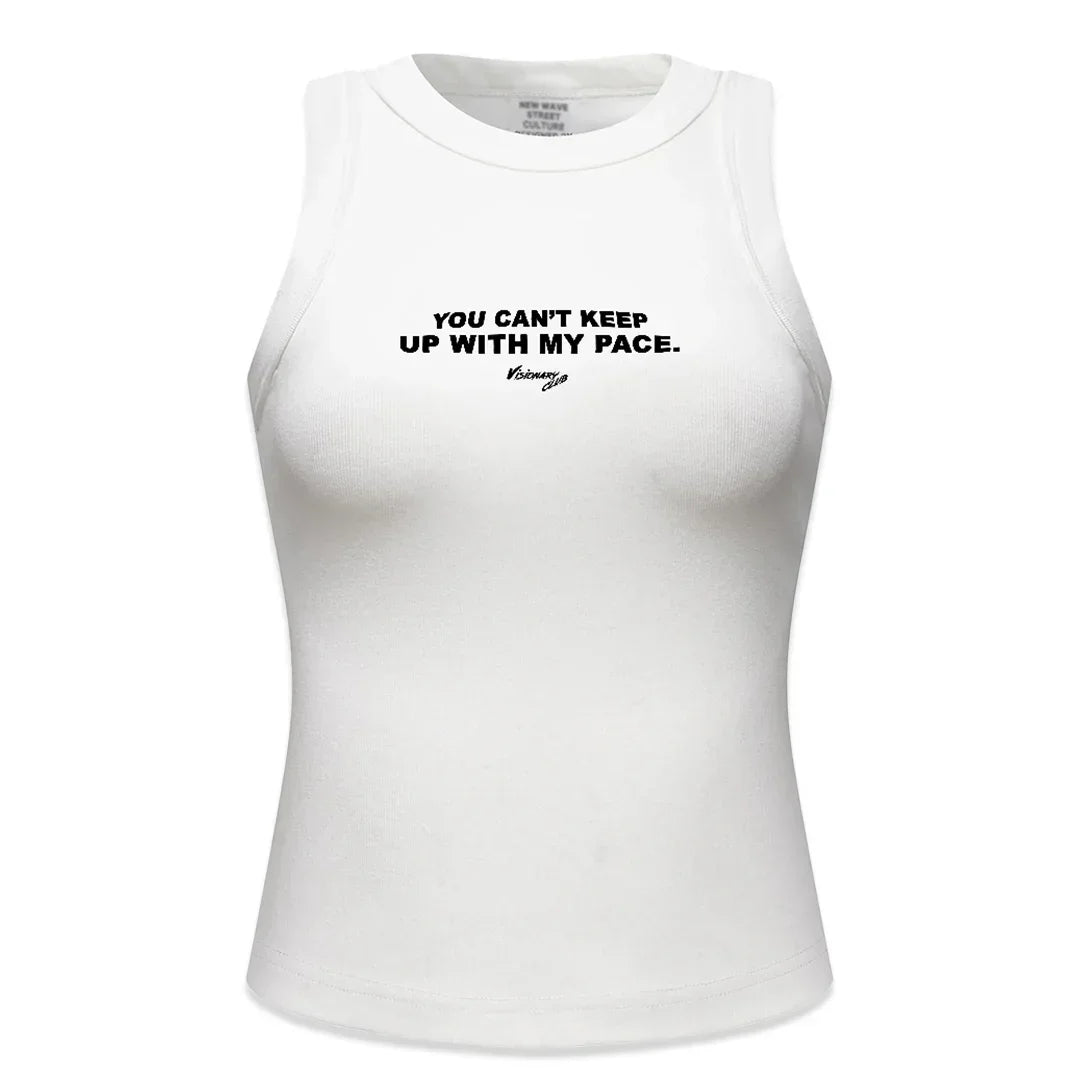 “CATCH UP” SPORTS TANK TOP (BLACK)