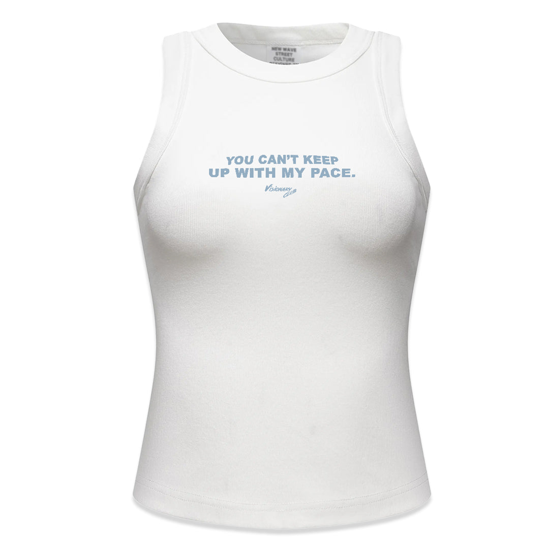 “CATCH UP” SPORTS TANK TOP (LIGHT BLUE)