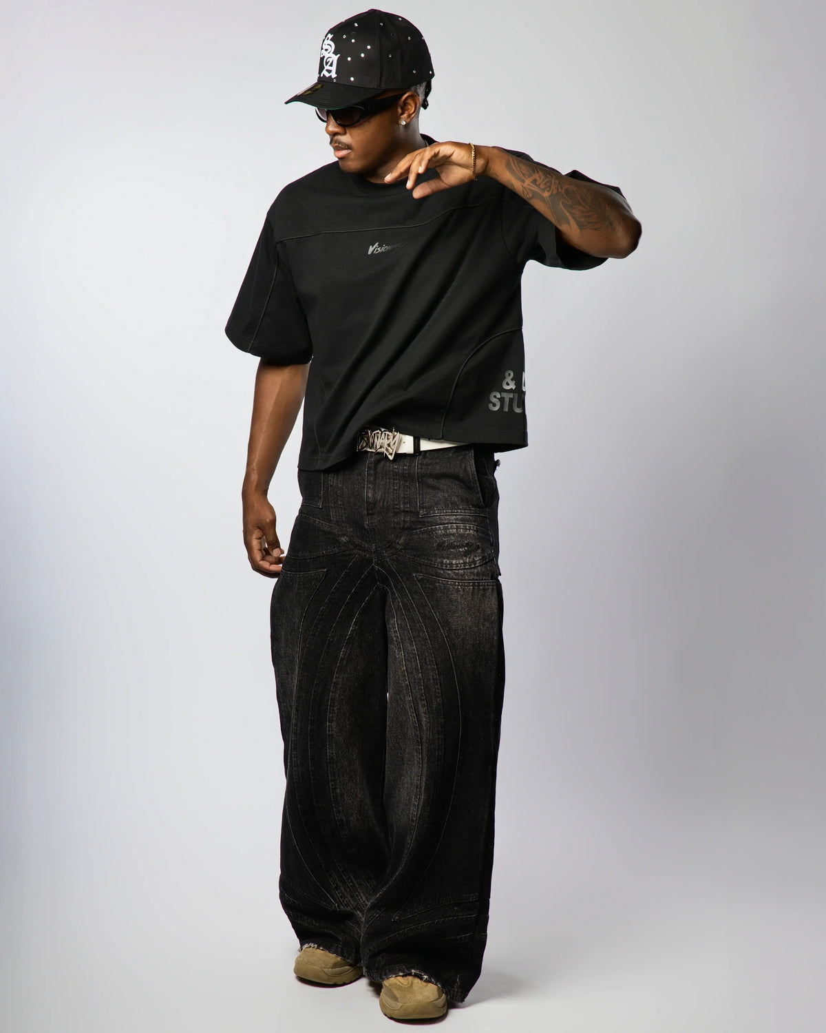 VZNARY "TWIST OF FATE" JEANS (BLACK)