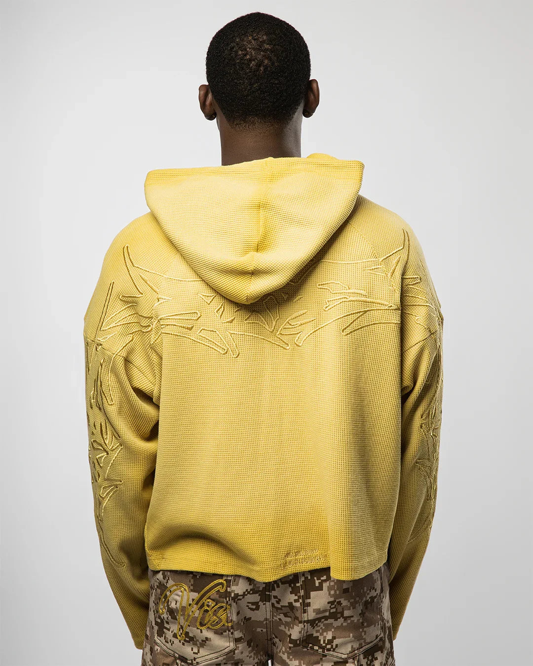 X-RAY THERMAL KNIT HOODIE V2 ( YELLOW )