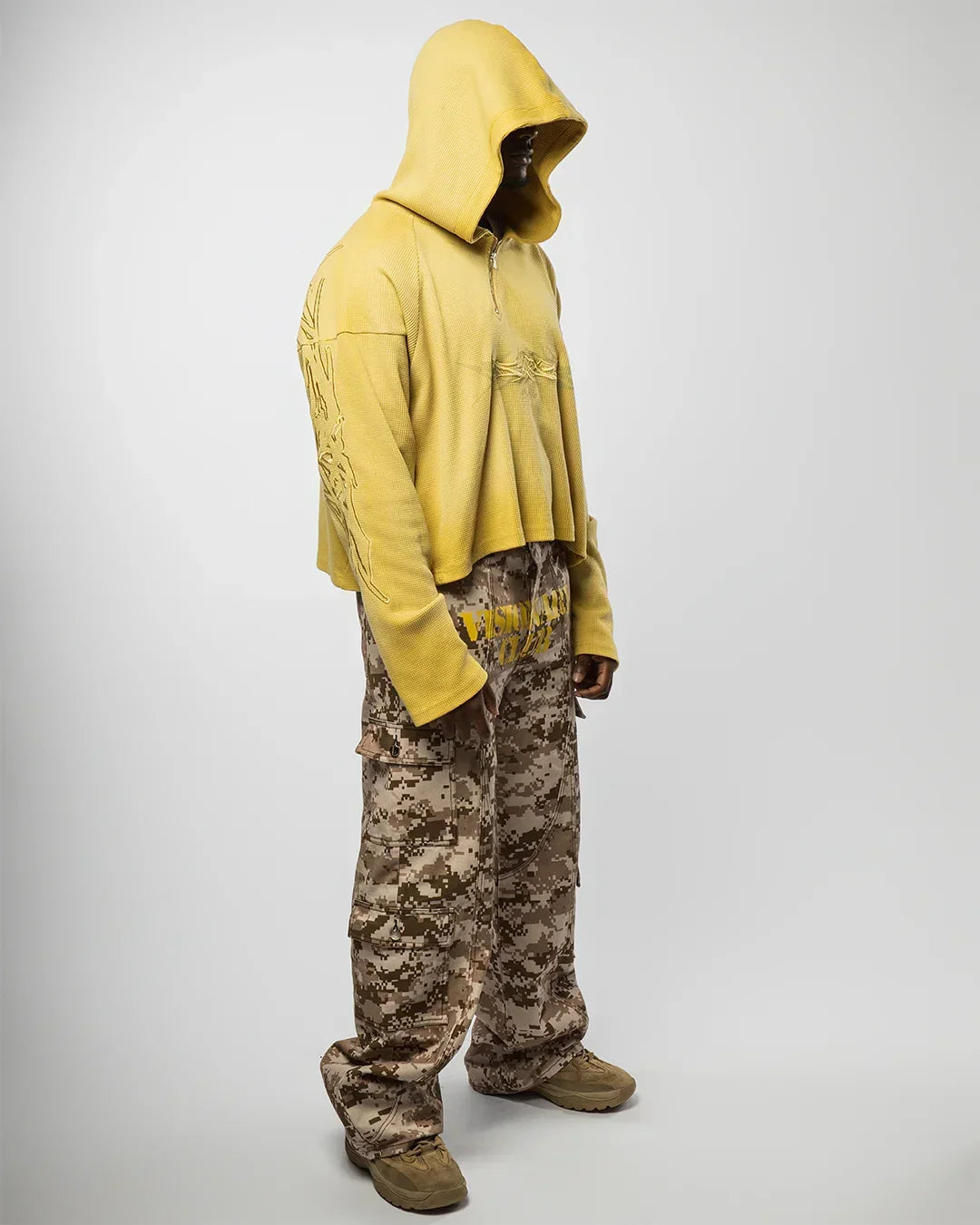 X-RAY THERMAL KNIT HOODIE V2 ( YELLOW )