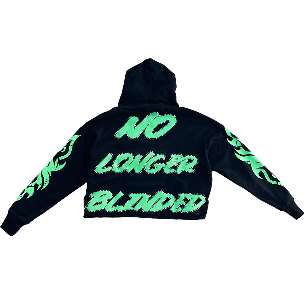 NO LONGER BLINDED” CROPPED HOODIE – Visionary Club